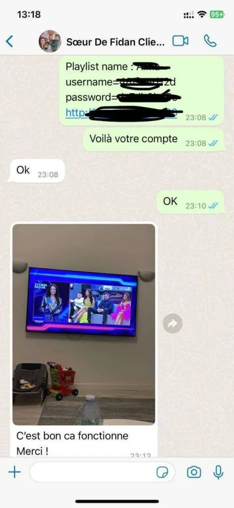 WhatsApp customer review screenshot for Beamsiptv 6